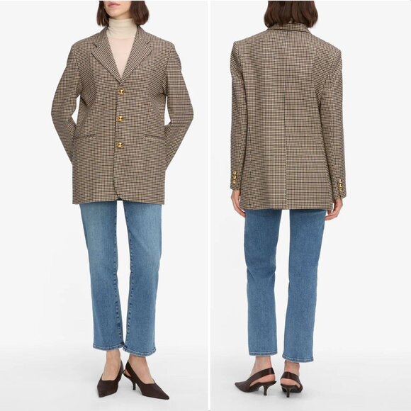 FRAME Le Sleek Straight High Rise JEANS Size 29 Flip Blue Stretch NEW $278 - Picture 2 of 10